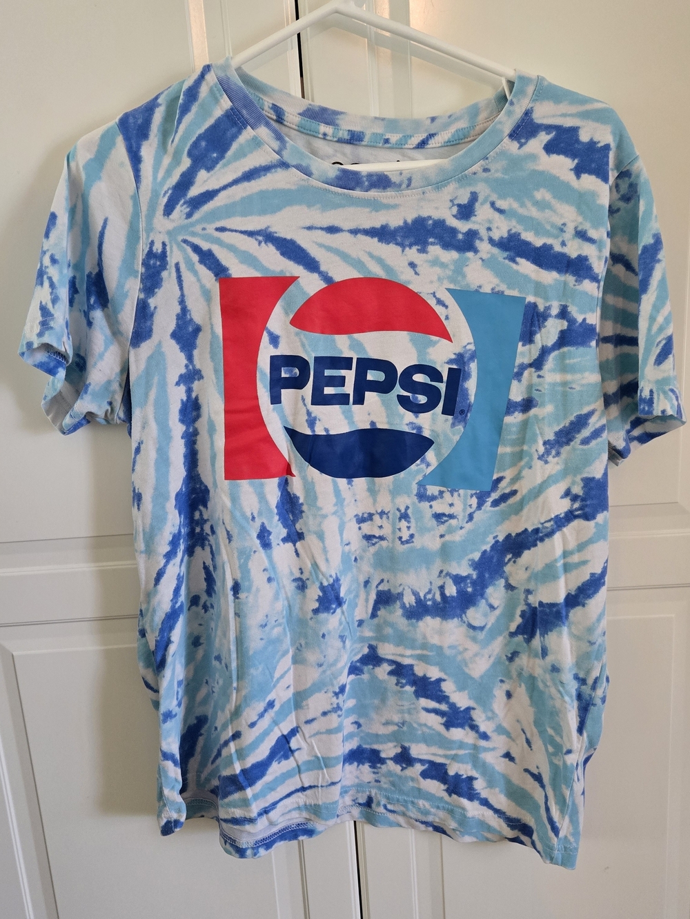 Pepsi Light & Navy Blue Tie-Dye Logo Tee
